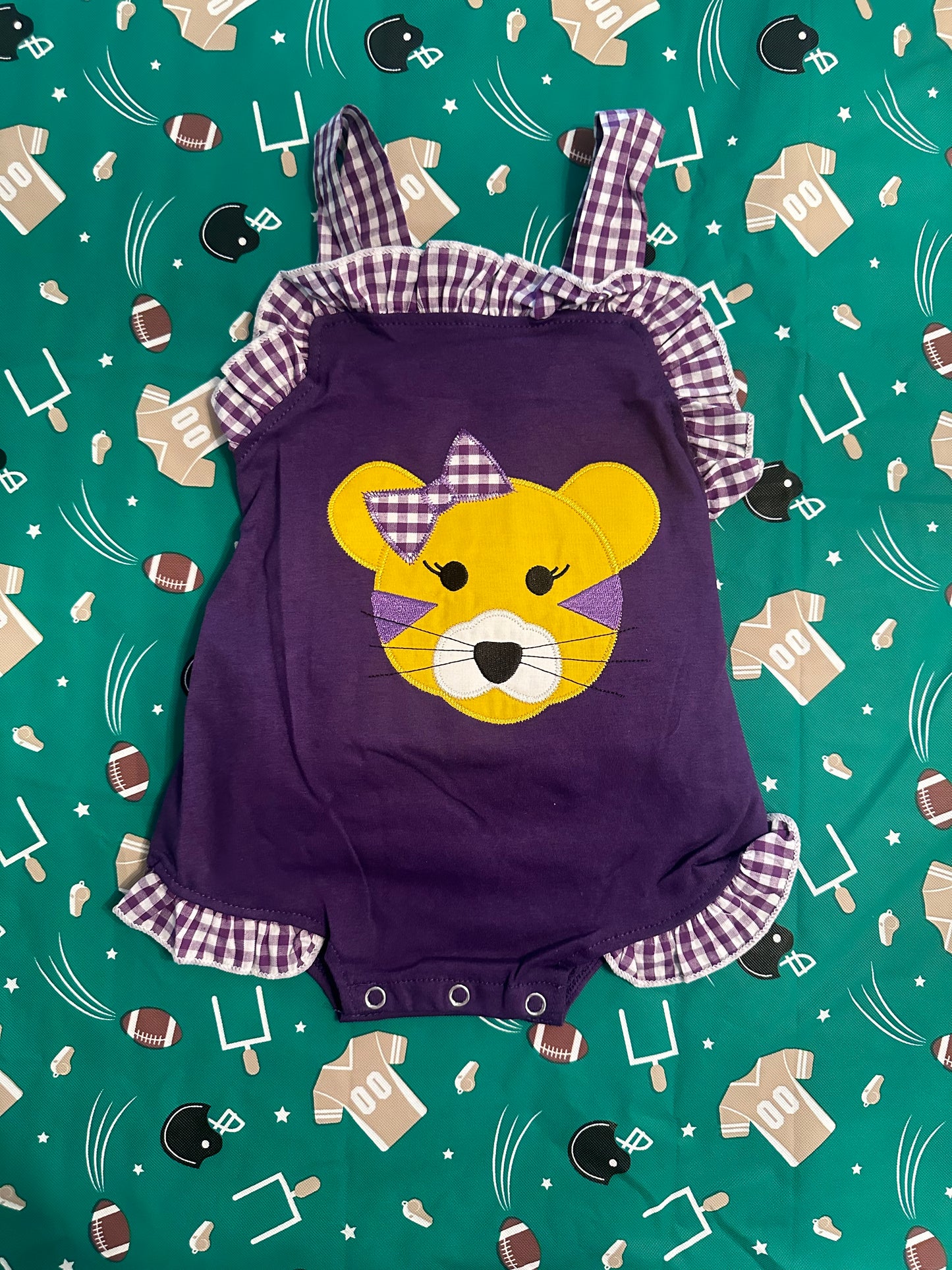 Purple & Gold Tiger Bubble
