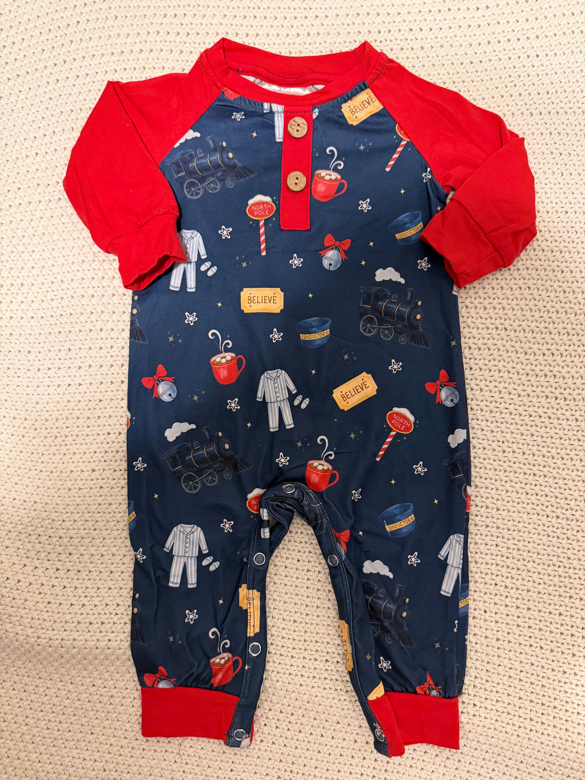 Polar Express Boy Romper