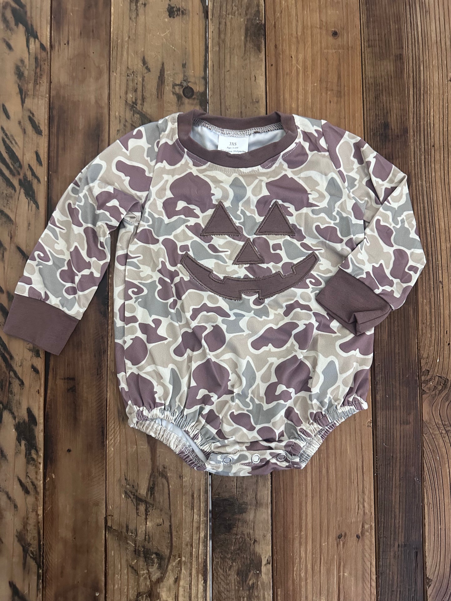 Camo Jack-O'-Lantern Bubble