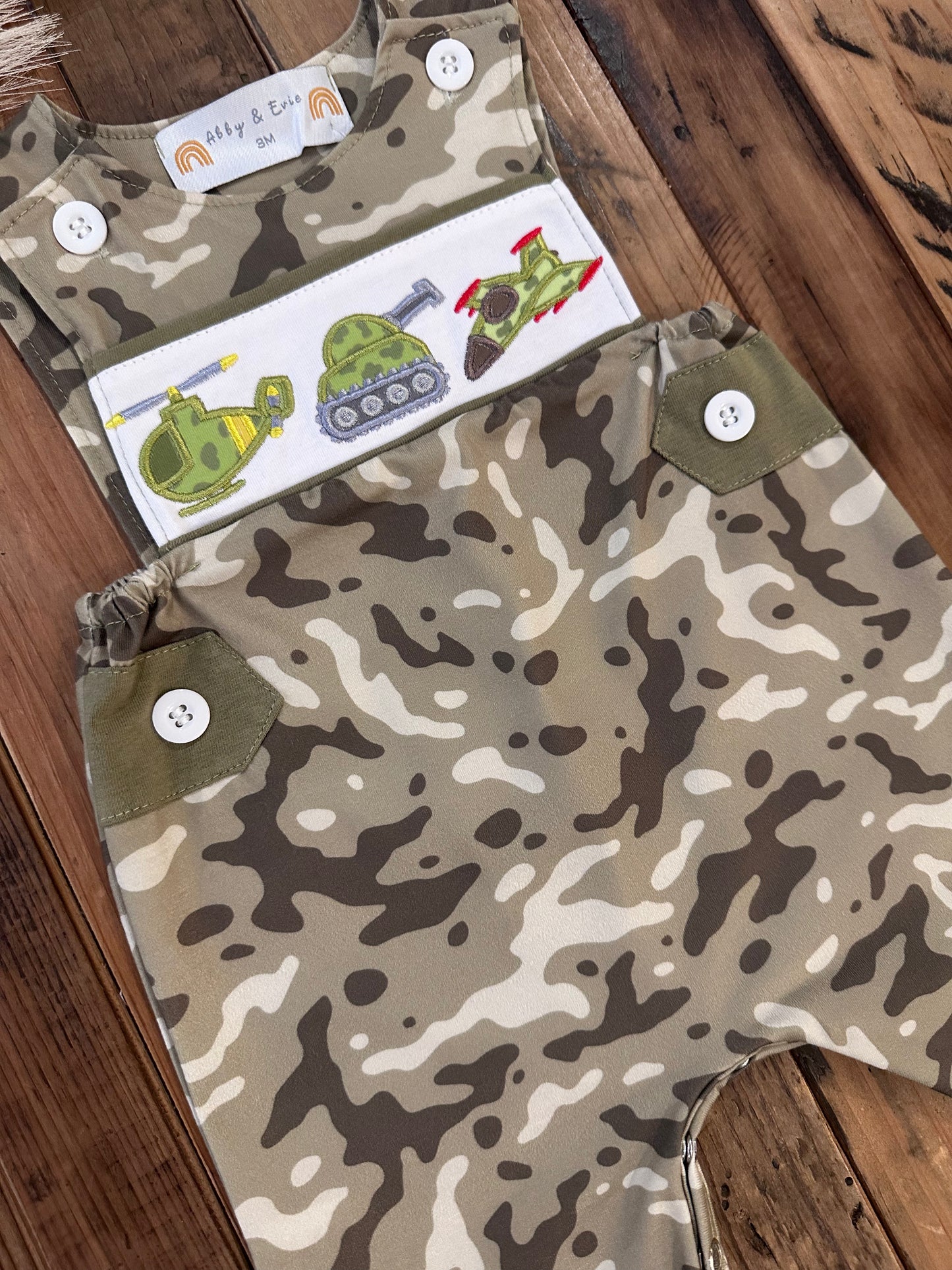 Camo military romper