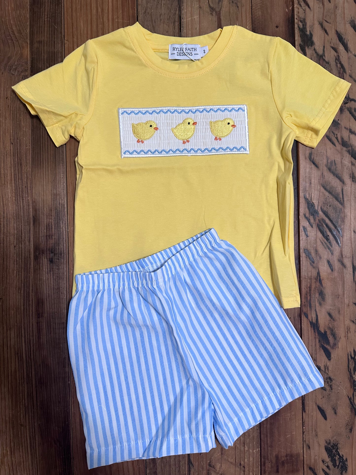 Baby Chick Shorts Set