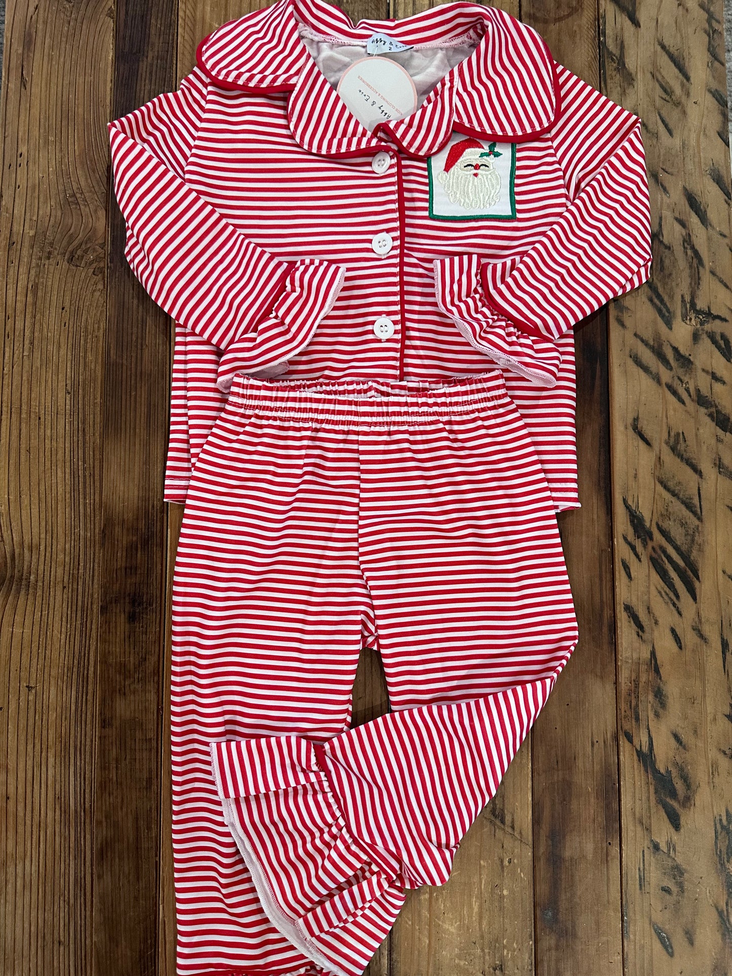 Red Striped Christmas Pajamas
