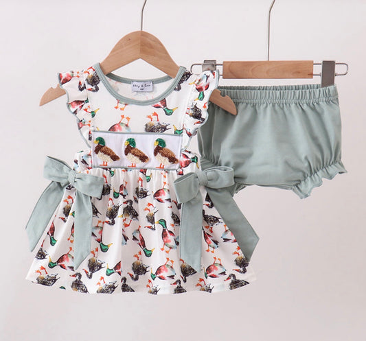French Knot Duck Bloomers Set
