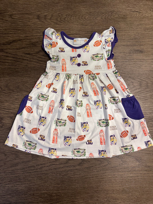 Geaux Tigers Girls Dress