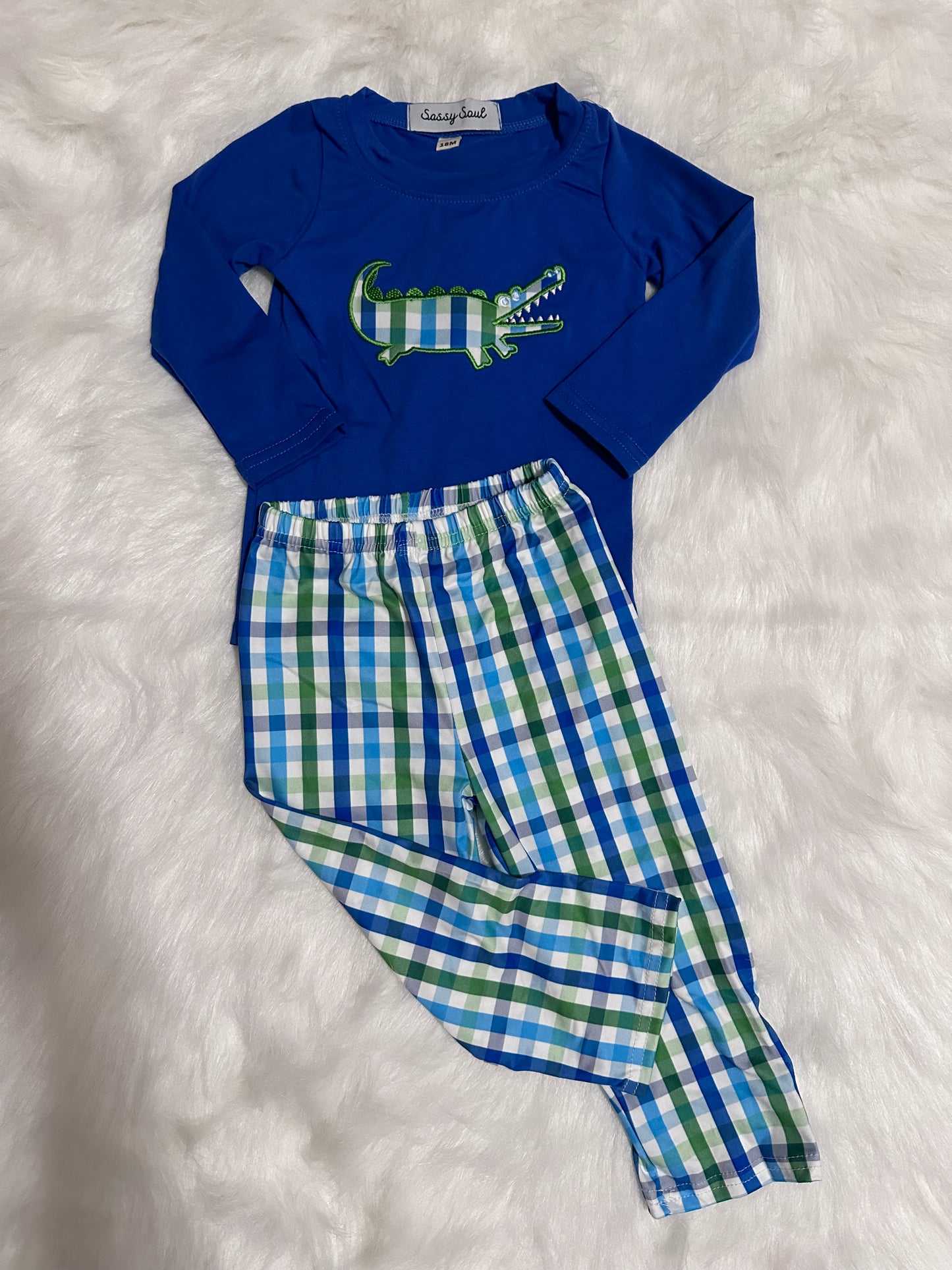 Plaid Gator Set