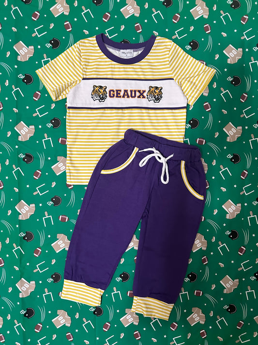 Geaux Tigers Shirt and Pants Set