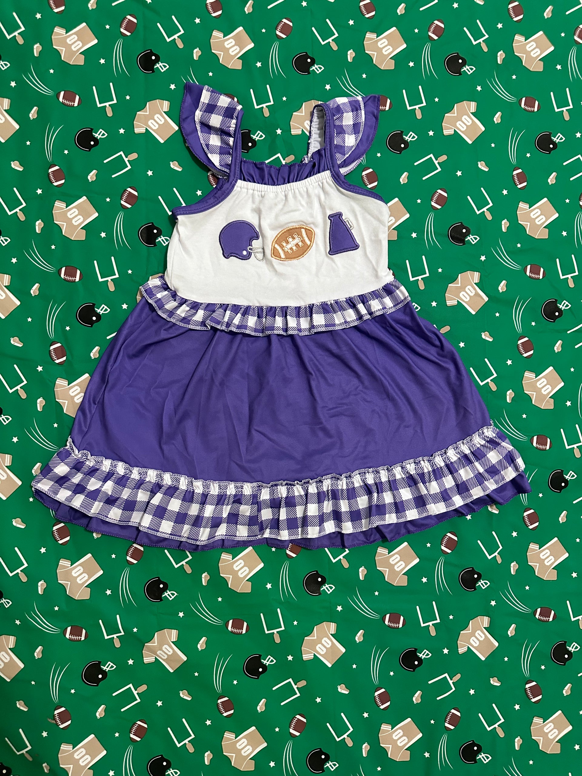 Purple and Gold Game Day Dress – Little Honeys
