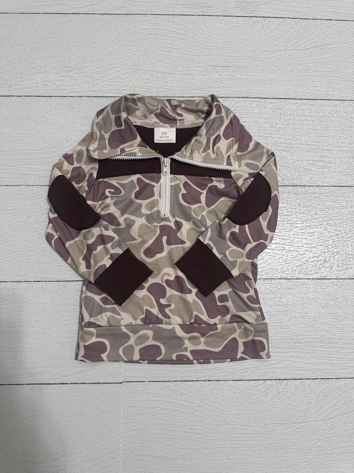 Half Zip Camo Pullover