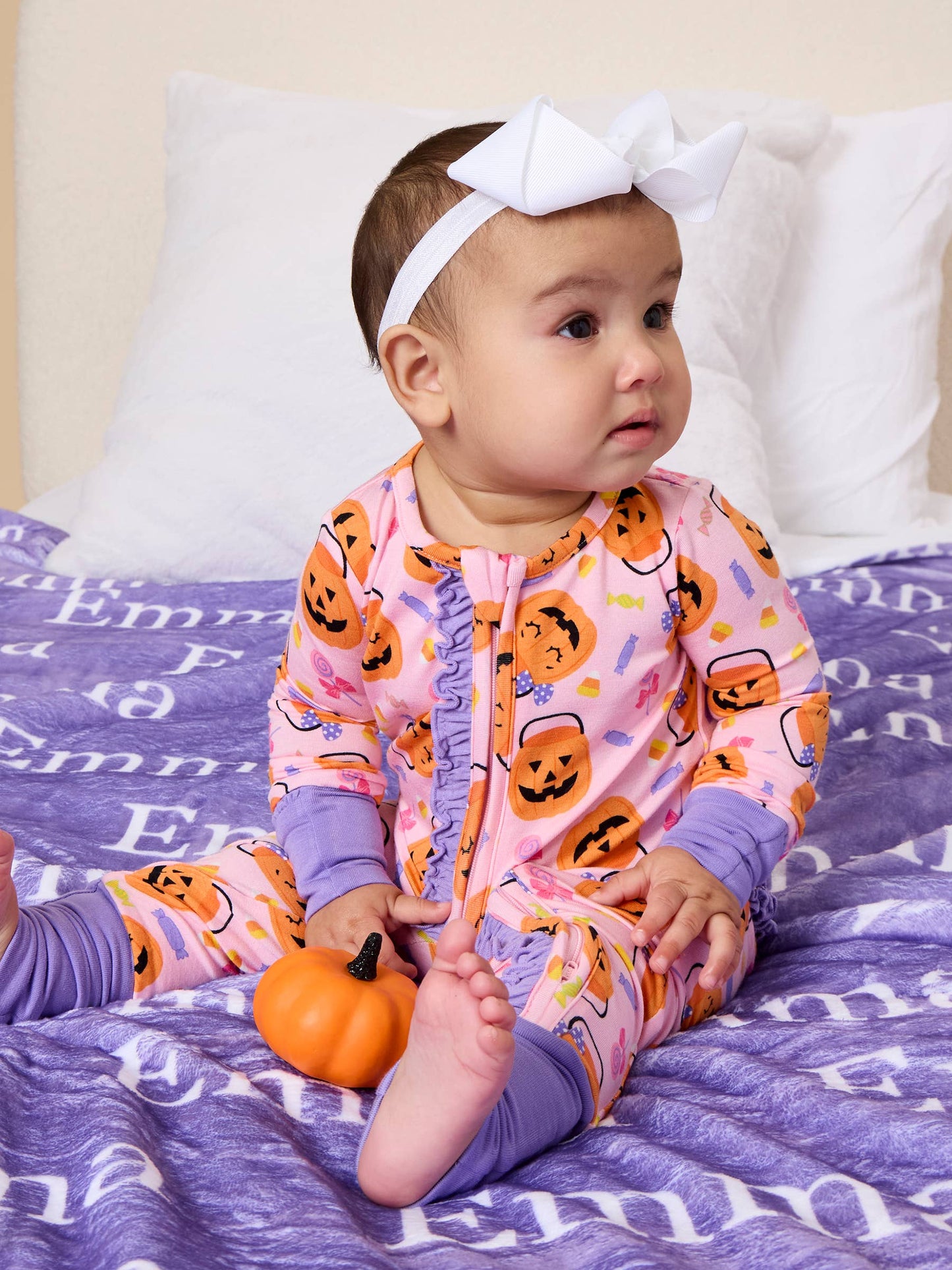 Pumpkin Boo Crew Bamboo Sleeper